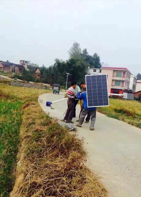 安徽省馬鞍山市太陽(yáng)能路燈施工案例